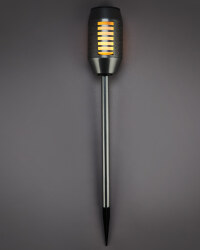 Solar Flickering Flame Torch - Grey