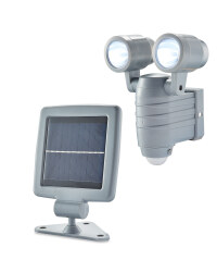 Solar LED Outdoor Spotlight - Grey