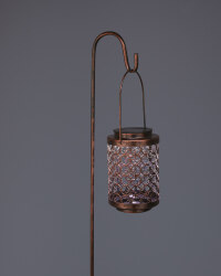 Solar Metal Coach Lights 2 Pack - Bronze