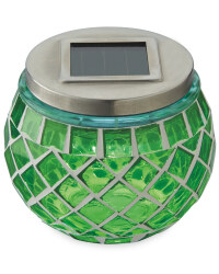 Solar Mosaic Lantern - Green