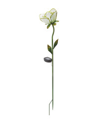 Solar Rose Flower Light - White