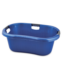 Solid Wall Laundry Basket - Blue