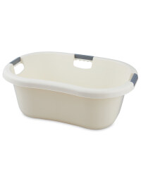 Solid Wall Laundry Basket - Cream