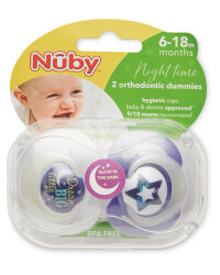 Nuby 6-18 Months Dream Big Soothers