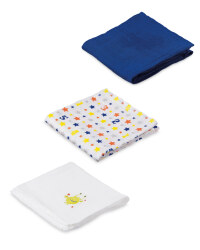 Space Monster Muslin Cloths 3 Pack