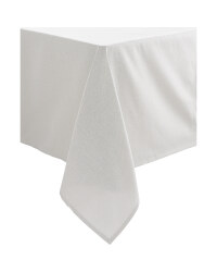 Sparkle Tablecloth 132 x 228cm - Silver