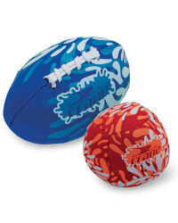 Splashball and 6" Football Set - Blue / Red