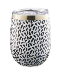 Black And White Insulated Tumbler