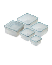 Square Clip-Lid Storage Containers - Matt Mint