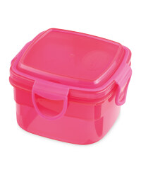 Square Snack Container - Pink