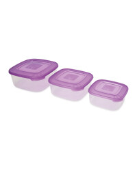 Square Storage Containers 3 Pack - Berry