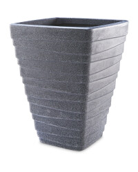 Gardenline Square Tall Planter - Granite
