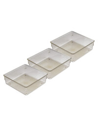 Square Drawer Organisers 3 Pack