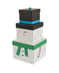 Stackable Snowman Gift Boxes