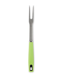 Stainless Steel BBQ Fork - Green