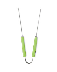 Stainless Steel BBQ Tong - Green