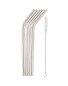Stainless Steel Bent Straws 6 Pack