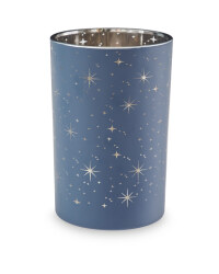 Star Scene Navy Tealight Holder