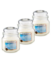 Starlight Glass Jar Candle 3 Pack