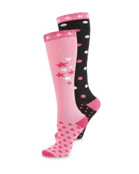 Stars/Spots Riding Socks 2-Pack