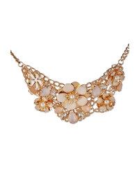 Statement Jewelled Flower Necklace