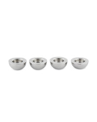 Steel Tea Light Holders 4-Pack