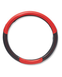 Auto XS Steering Wheel Cover - Red