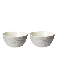 Stoneware Mixing Bowls 2 Pack - Cream