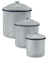Storage Canisters - White/Blue