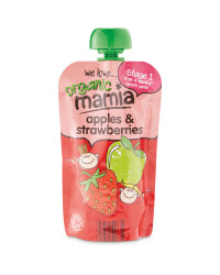 Mamia Strawberry & Apples Pouch