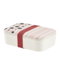 Stripe Bamboo Lunch Box