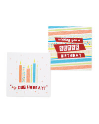 Stripe Birthday Cards 10-Pack