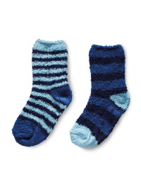 Lily & Dan Stripe Slipper Socks - Blue