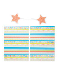 Stripe Gift Wrap & Tags 2-Pack