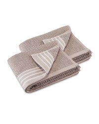 Stripe Guest Towels 2 Pack
