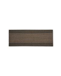 Striped Washable Runner - Brown / Beige