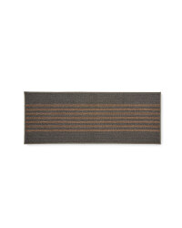 Striped Washable Runner - Grey / Beige