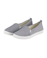 Striped Ladies' Casual Pumps
