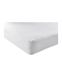 Double Fitted Sheet - White
