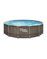 Summer Waves 14ft Rattan Frame Pool
