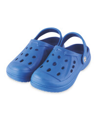 Kids' Summer Clogs Blue with Design