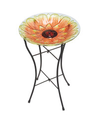 Sunflower Decorative Bird Bath