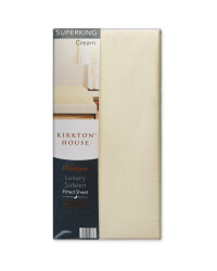 Super King 400TC Sateen Fitted Sheet - Cream