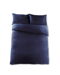Super King Crinkle Duvet Set