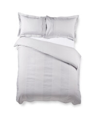 Super King Waffle Duvet Set - Grey