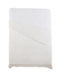 Kirkton House Super Soft Throw - Cream