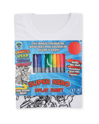 Superhero Colour In T-Shirt