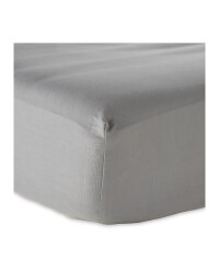 Super King Cotton Rich Fitted Sheet - Dark Grey