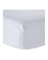 Super King Cotton Rich Fitted Sheet - White