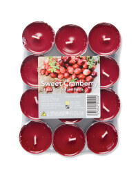 Sweet Cranberry Scented Tealights
